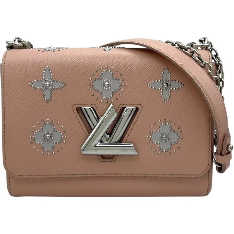 LOUIS VUITTON TWIST MM ROSE EPI SHOULDER BAG: Louis Vuitton Twist MM Rose Epi Shoulder Bag Brand: LOUIS VUITTON Type/Style: Handbag Material: Epi Color: Rose Size: W: 23cm / H: 17cm / D: 9cm Accessories: None Accessories Notice: When