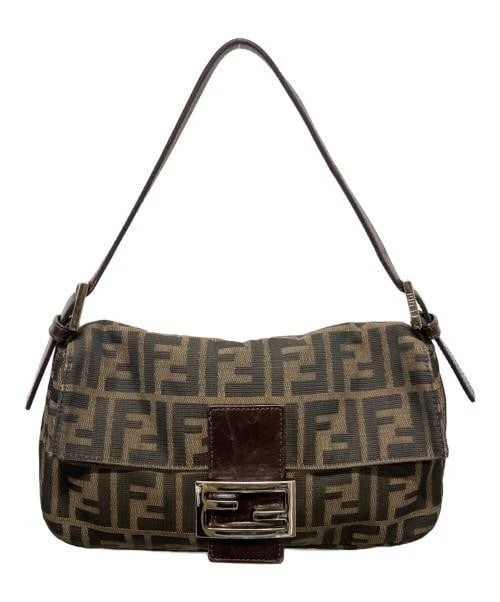 FENDI ZUCCA MAMMA BUCKET: FENDI Zucca Mamma Bucket Brand: FENDI Type/Style: Handbag Material: none Color: Brown Size: H:14.0cm / W:25.0cm / D:4.0cm Accessories: None Accessories Notice: When purchasing pre-owned go
