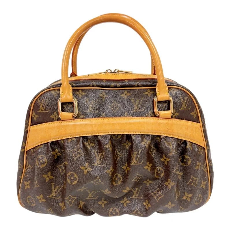 LOUIS VUITTON BROWN MONOGRAM HANDBAG: LOUIS VUITTON Brown Monogram Handbag Brand: LOUIS VUITTON Type/Style: Handbag Material: Monogram Color: brown Size: W: 36cm / H: 24cm / D: 13cm Accessories: None Accessories Notice: When p