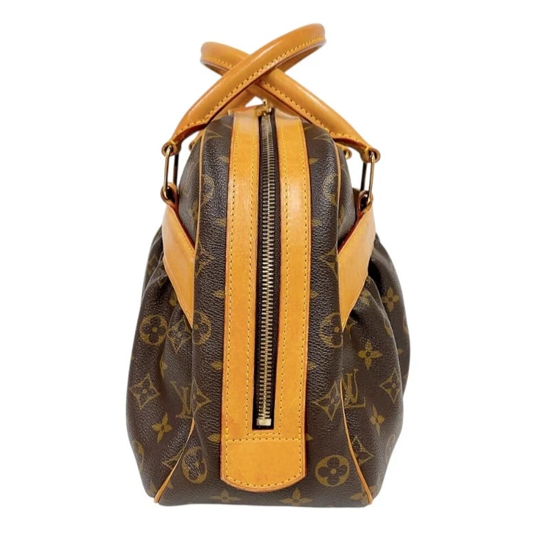 LOUIS VUITTON BROWN MONOGRAM HANDBAG - 3