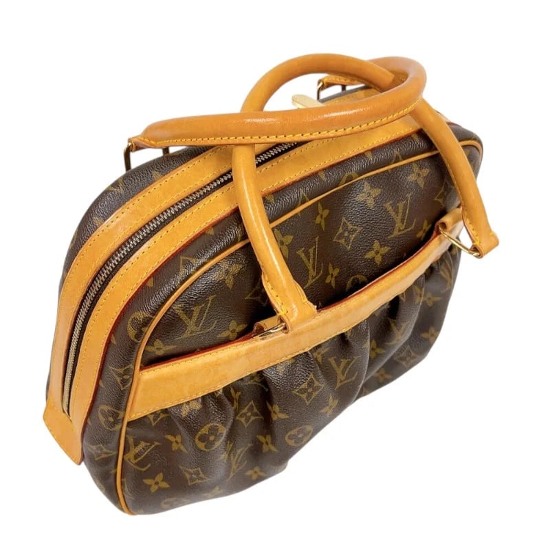 LOUIS VUITTON BROWN MONOGRAM HANDBAG - 5