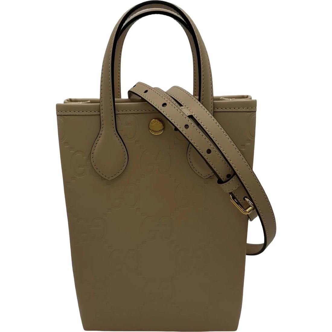GUCCI GG SUPER MINI BAG BEIGE SHOULDER BAG: GUCCI GG Super Mini Bag Beige Shoulder Bag Brand: GUCCI Type/Style: Handbag Material: Leather Color: beige Size: W: 16cm / H: 21cm / D: 5cm Accessories: None Accessories Notice: When purchasing