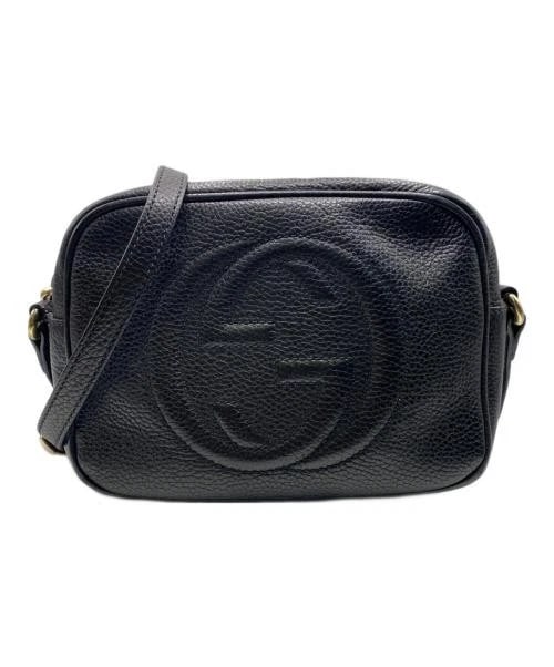 GUCCI INTERLOCKING G TASSEL SHOULDER BAG: GUCCI Interlocking G Tassel Shoulder Bag Brand: GUCCI Type/Style: Handbag Material: Leather Color: Black Size: H:15cm / W:20cm / D:6cm Accessories: None Accessories Notice: When purchasing