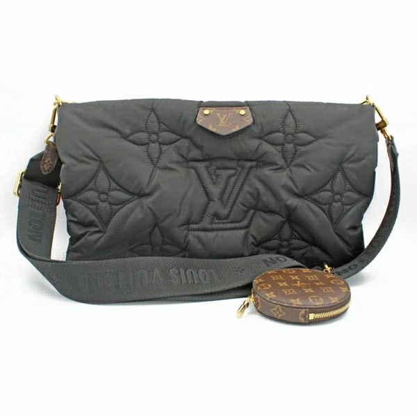 LOUIS VUITTON MULTI POCHETTE ACCESSOIRES BLACK PINK: Louis Vuitton Multi Pochette Accessoires Black Pink Brand: Louis Vuitton Type/Style: Handbag Material: Recycled Nylon/Coated Canvas Color: Black Size: W: 34cm/27cm ? H: 20cm/17cm Accessories: None