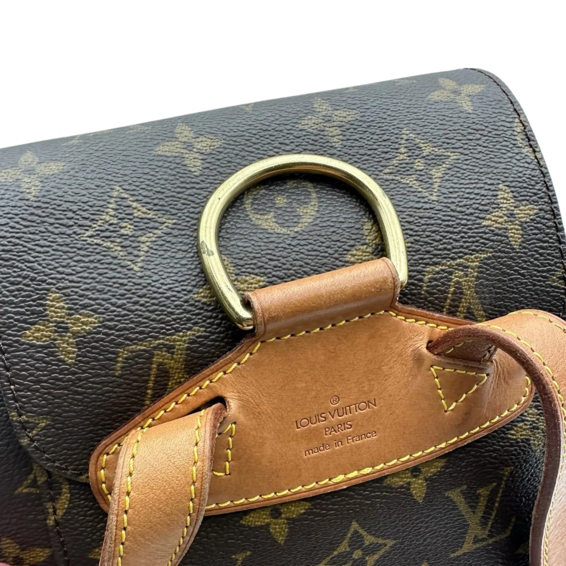 LOUIS VUITTON MM BROWN MONOGRAM CANVAS BACKPACK - 3