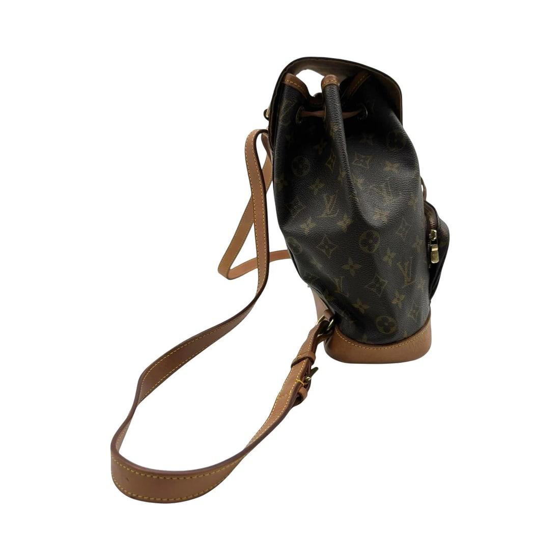 LOUIS VUITTON MM BROWN MONOGRAM CANVAS BACKPACK - 4