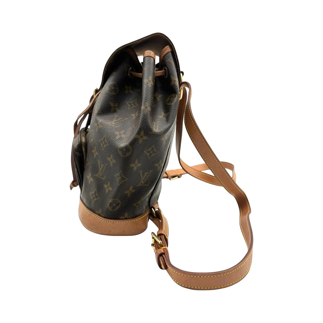 LOUIS VUITTON MM BROWN MONOGRAM CANVAS BACKPACK - 5