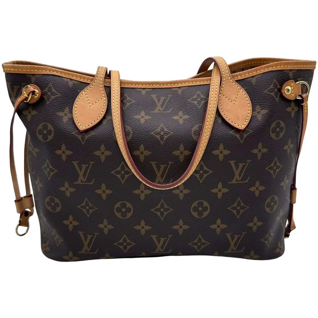 LOUIS VUITTON NEVERFULL PM BROWN MONOGRAM CANVAS - 3
