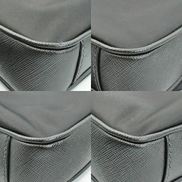 PRADA SOFT BRIEFCASE NYLON BLACK - 5