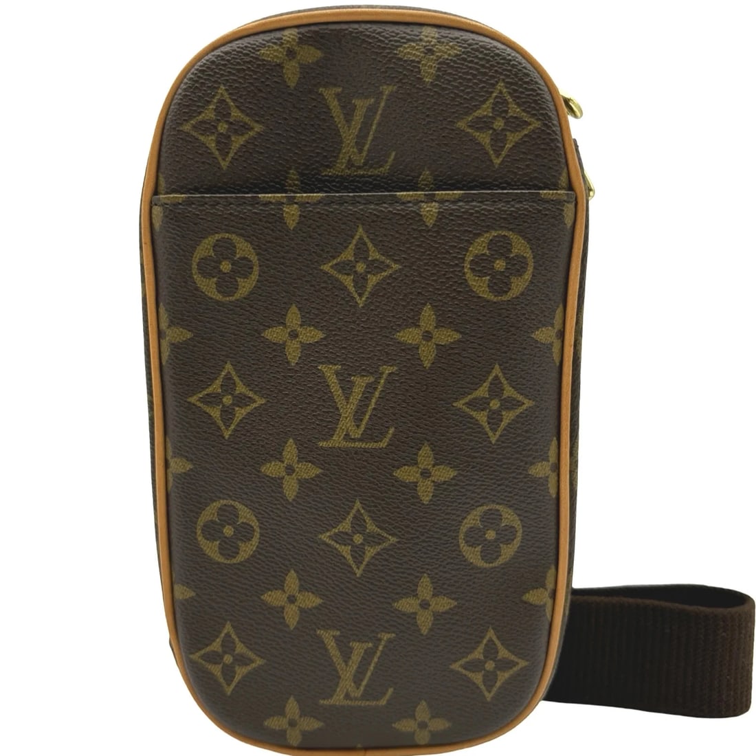 LOUIS VUITTON POCHETTE GANGE BROWN MONOGRAM SHOULDER BAG: LOUIS VUITTON Pochette Gange Brown Monogram Shoulder Bag Brand: LOUIS VUITTON Type/Style: Handbag Material: Monogram Color: brown Size: W: 13cm / H: 23cm / D: 5cm Accessories: None Accessories