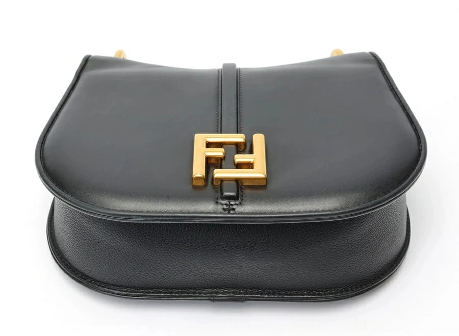 FENDI CAMON MEDIUM SHOULDER BAG BLACK - 4