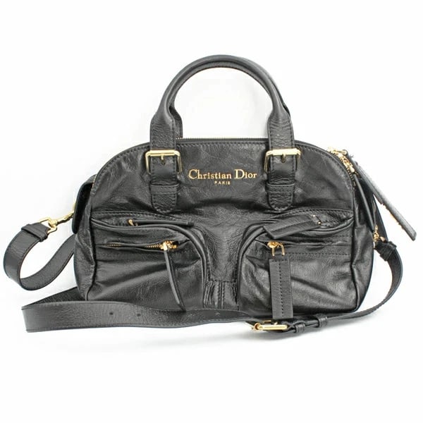 CHRISTIAN DIOR GRAND TOUR BOWLING BAG CALF BLACK: Christian Dior Grand Tour Bowling Bag Calf Black Brand: Christian Dior Type/Style: Handbag Material: Calf Color: Black Size: W:28cm ? H:19cm ? D:7cm Accessories: None Accessories Notice: W