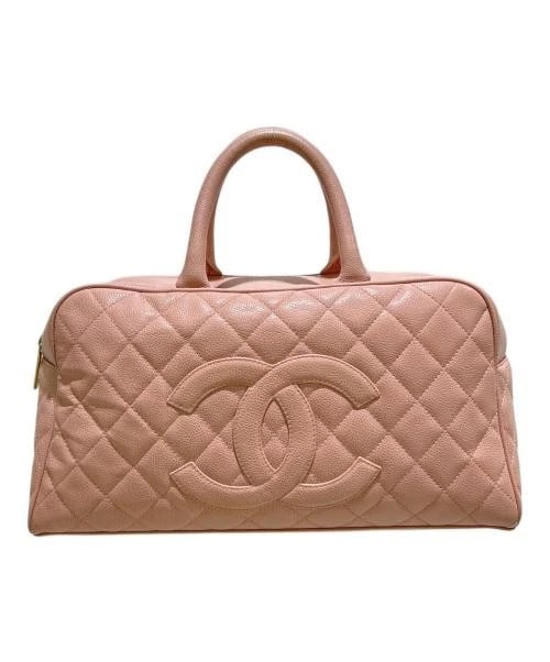 CHANEL MATELASS BOSTON BAG: CHANEL Matelass? Boston Bag Brand: CHANEL Type/Style: Handbag Material: Caviar Skin Color: Pink With Gold Hardware Size: H:18.0cm / W:37.5cm / D:11.0cm Accessories: None Accessories Notice