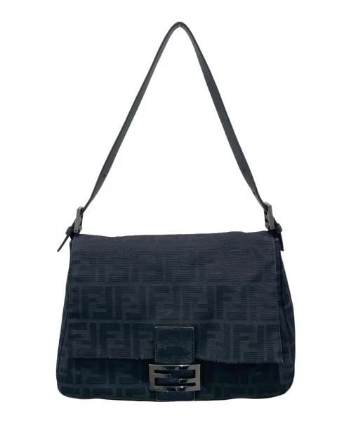 FENDI MAMMA BUCKET ONE SHOULDER BAG: FENDI Mamma Bucket One Shoulder Bag Brand: FENDI Type/Style: Handbag Material: Canvas X Leather Color: Black Size: H:18cm / W:27cm / D:10cm Accessories: None Accessories Notice: When purchasing