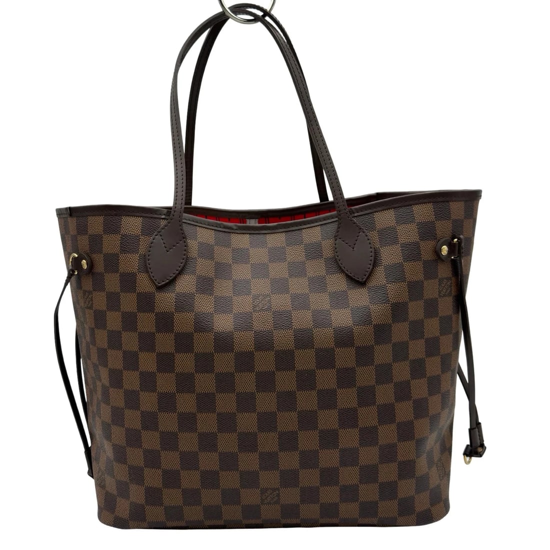 LOUIS VUITTON NEVERFULL MM BROWN DAMIER CANVAS TOTE: Louis Vuitton Neverfull MM Brown Damier Canvas Tote Brand: LOUIS VUITTON Type/Style: Handbag Material: Damier Canvas Color: brown Size: W: 31cm / H: 29cm / D: 16cm Accessories: None Accessories