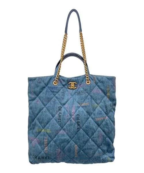 CHANEL MAXI SHOPPING BAG: CHANEL Maxi Shopping Bag Brand: CHANEL Type/Style: Handbag Material: Denim X Leather Color: Indigo Size: H:37cm / W:35cm / D:8cm Accessories: None Accessories Notice: When purchasing pre-owned goods,