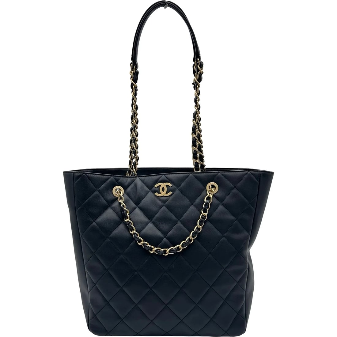 CHANEL MATELASS CHAIN BLACK GHW LAMBSKIN SHOULDER BAG: CHANEL Matelass? Chain Black GHW Lambskin Shoulder Bag Brand: CHANEL Type/Style: Handbag Material: Lambskin Color: Black / GD Hardware Size: W: 30cm / H: 32cm / D: 12cm Accessories: None Accessories