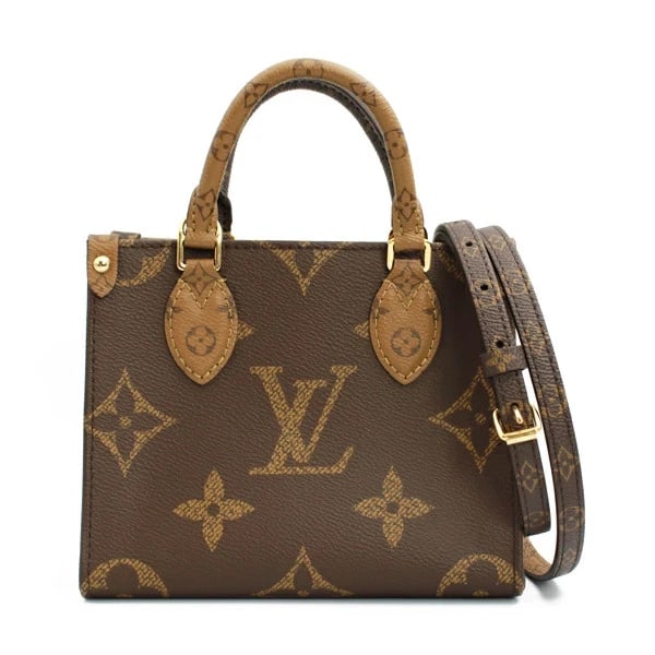 LOUIS VUITTON ONTHEGO BB MONOGRAM MONOGRAM REVERSE: Louis Vuitton Onthego BB Monogram Monogram Reverse Brand: Louis Vuitton Type/Style: Handbag Material: Monogram Reverse Color: Brown Size: W:18cm ? H:15cm ? D:7.5cm Accessories: None Accessories