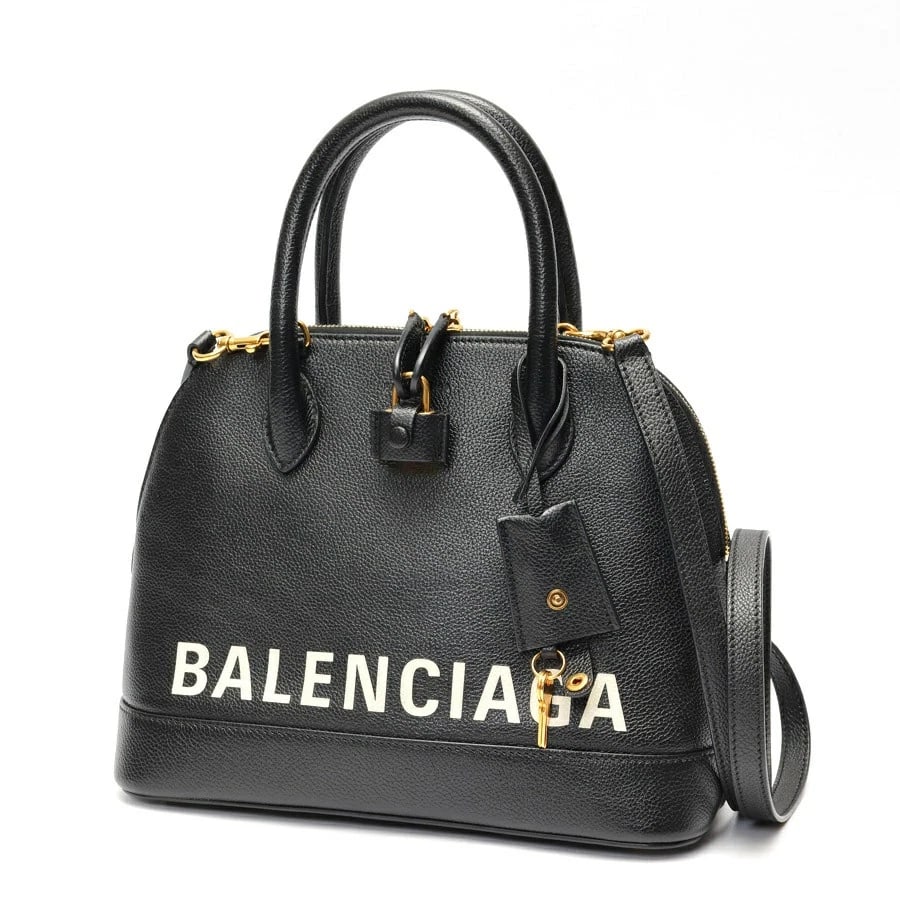 BALENCIAGA VILLE TOP HANDLE S SHOULDER BAG: Balenciaga Ville Top Handle S Shoulder Bag Brand: Balenciaga Type/Style: Bag Material: Leather Color: Black Size: W26.5?H20.5?D11.5cm Accessories: None Accessories Notice: When purchasing pre-owned