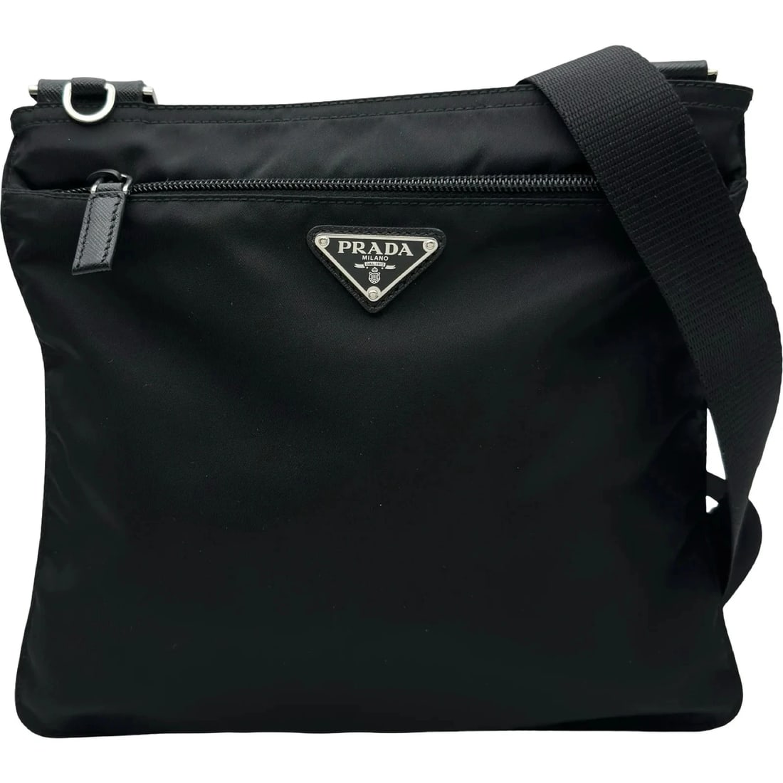 PRADA NYLON SHOULDER BAG BLACK NYLON: PRADA Nylon Shoulder Bag Black Nylon Brand: PRADA Type/Style: Handbag Material: Nylon Color: Black Size: W: 25cm / H: 23.5cm Accessories: None Accessories Notice: When purchasing pre-owned goods,