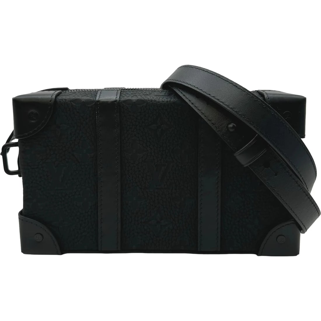 LOUIS VUITTON SOFT NOIR TAURILLON LEATHER SHOULDER BAG: Louis Vuitton Soft Noir Taurillon Leather Shoulder Bag Brand: LOUIS VUITTON Type/Style: Handbag Material: Taurillon Color: Noir Size: W: 22cm / H: 13cm / D: 5cm Accessories: None Accessori