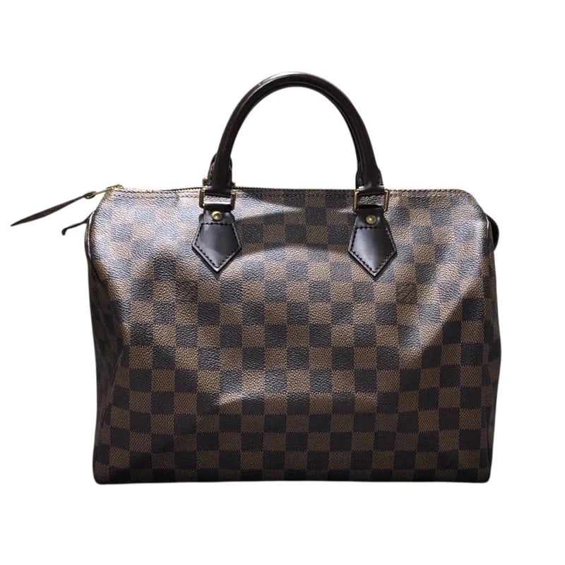 LOUIS VUITTON SPEEDY 30 DAMIER EBENE CANVAS: Louis Vuitton Speedy 30 Damier Ebene Canvas Brand: LOUIS VUITTON Type/Style: Handbag Material: Damier Canvas Color: Ebene Size: W: 35cm / H: 25cm / D: 20cm Accessories: None Accessories No