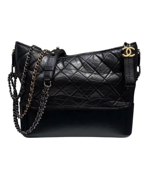 CHANEL GABRIELLE DE CHANEL LARGE HOBO BAG: CHANEL Gabrielle de Chanel Large Hobo Bag Brand: CHANEL Type/Style: Handbag Material: Leather Color: Black Size: H:23.5cm / W:27.5cm / D:10.5cm Accessories: None Accessories Notice: When p