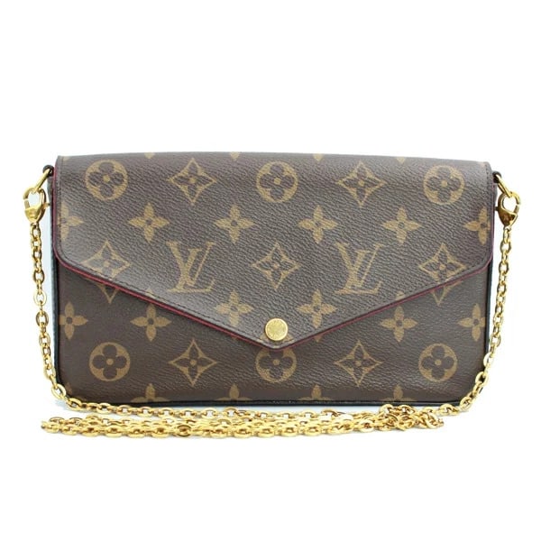 LOUIS VUITTON MONOGRAM IN MONOGRAM CANVAS FUCHSIA: Louis Vuitton Monogram in Monogram Canvas Fuchsia Brand: Louis Vuitton Type/Style: Handbag Material: Monogram Canvas Color: brown Size: W:20.5cm ? H:11cm ? D:3cm Accessories: None Accessories Notice: