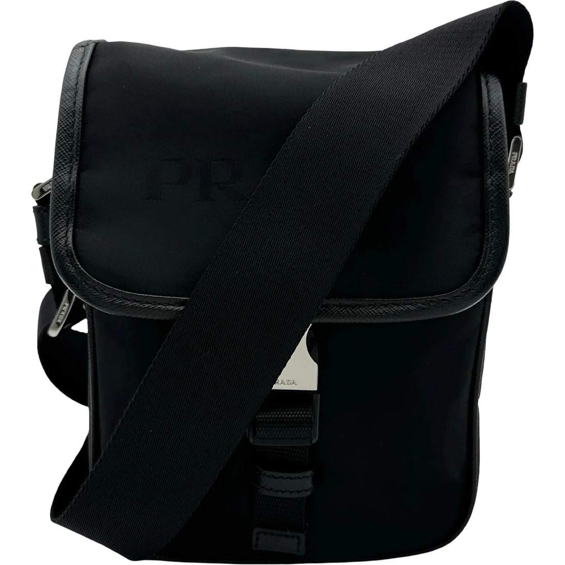 PRADA RE-NYLON SHOULDER BAG BLACK SHOULDER BAG: PRADA Re-Nylon Shoulder Bag Black Shoulder Bag Brand: PRADA Type/Style: Handbag Material: Nylon Color: Black / SV Hardware Size: W: 15.5cm / H: 21.5cm / D: 4cm Accessories: None Accessorie