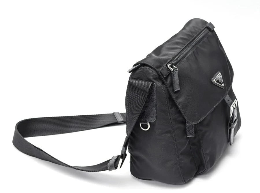 PRADA SHOULDER BAG NYLON BLACK - 2
