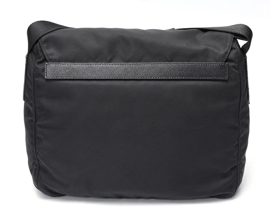 PRADA SHOULDER BAG NYLON BLACK - 3