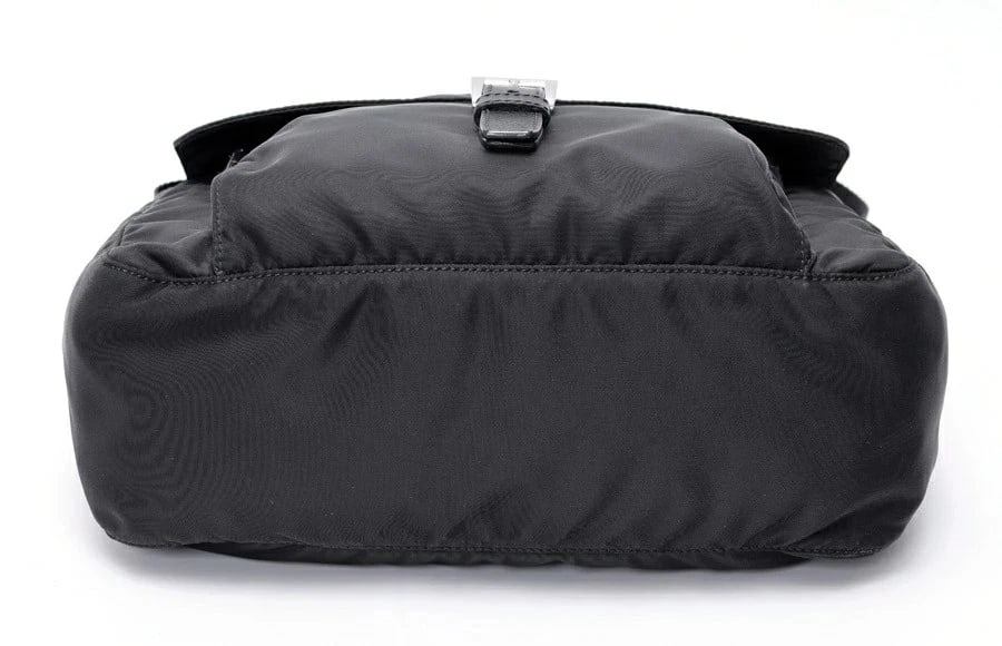 PRADA SHOULDER BAG NYLON BLACK - 4