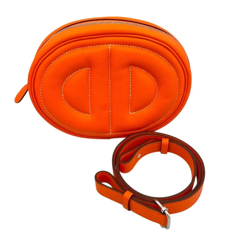 HERMES ORANGE MINIAN/ROSE AZALEE/SHW SHOULDER BAG (1 of 6)