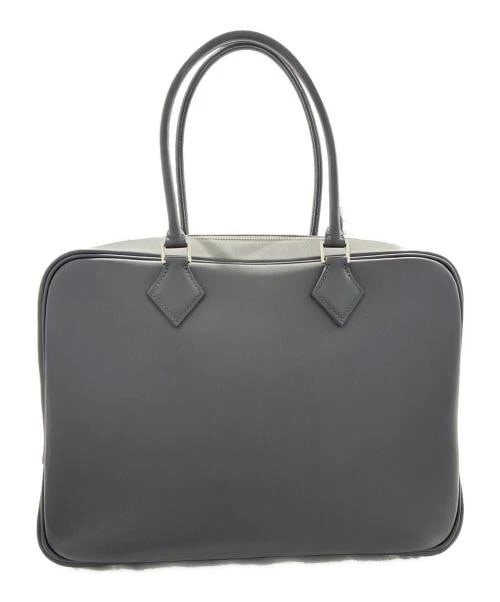 HERMES PLUME 32 ARDENNES K STAMP: HERMES Plume 32 Ardennes K Stamp Brand: HERMES Type/Style: Handbag Material: Veau Swift Color: Ardoise / Grey Size: H:23.0cm / W:32.0cm / D:10.5cm Accessories: None Accessories Notice: When