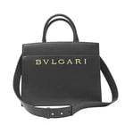 BVLGARI LOGO SHOULDER BAG HANDBAG BLACK: Bvlgari Logo Shoulder Bag Handbag Black Brand: BULGARI Type/Style: Handbag Material: Exterior Material Calf Color: Exterior Color Black Size: W:33cm ? H:25cm ? D:9cm Accessories: None Accessories