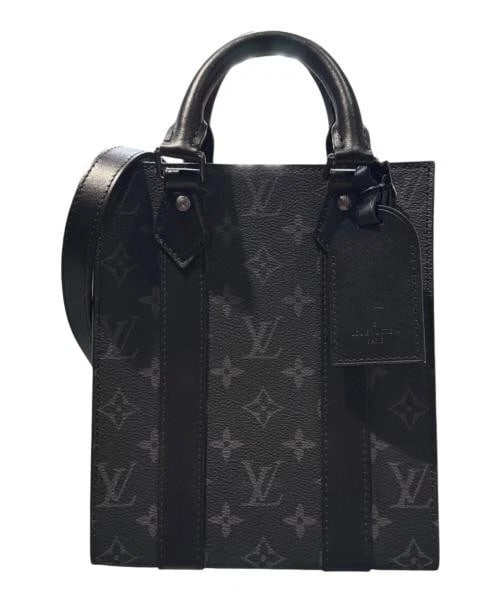 LOUIS VUITTON SAC PLAT MINI: LOUIS VUITTON Sac Plat Mini Brand: LOUIS VUITTON Type/Style: Handbag Material: Monogram Eclipse Canvas Color: black Size: H:22cm / W:19cm / D:7.5cm Accessories: None Accessories Notice: When