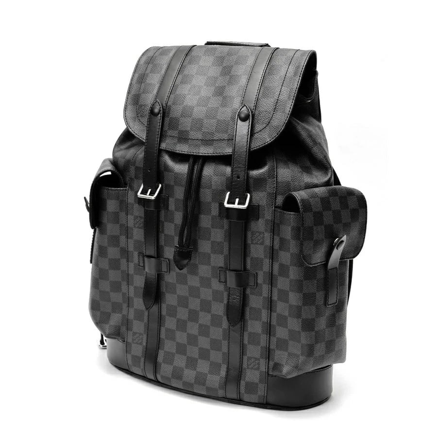 LOUIS VUITTON CHRISTOPHER PM BACKPACK GRAPHITE BLACK: LOUIS VUITTON Christopher PM Backpack Graphite Black Brand: Louis Vuitton Type/Style: Bag Material: Damier Graphite Canvas Color: black Size: W32?H39?D12cm Accessories: None Accessories Notice: When