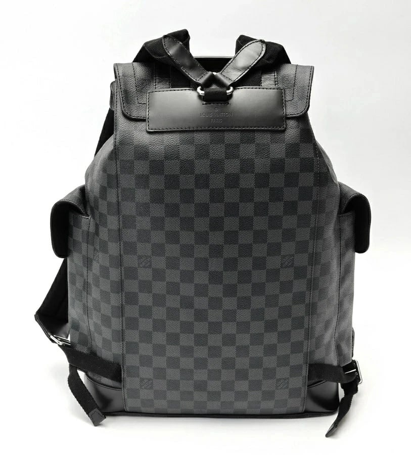 LOUIS VUITTON CHRISTOPHER PM BACKPACK GRAPHITE BLACK - 3