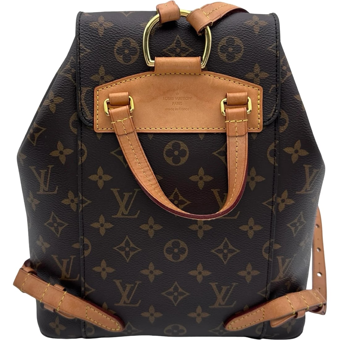 LOUIS VUITTON BROWN MONOGRAM CANVAS BACKPACK - 3