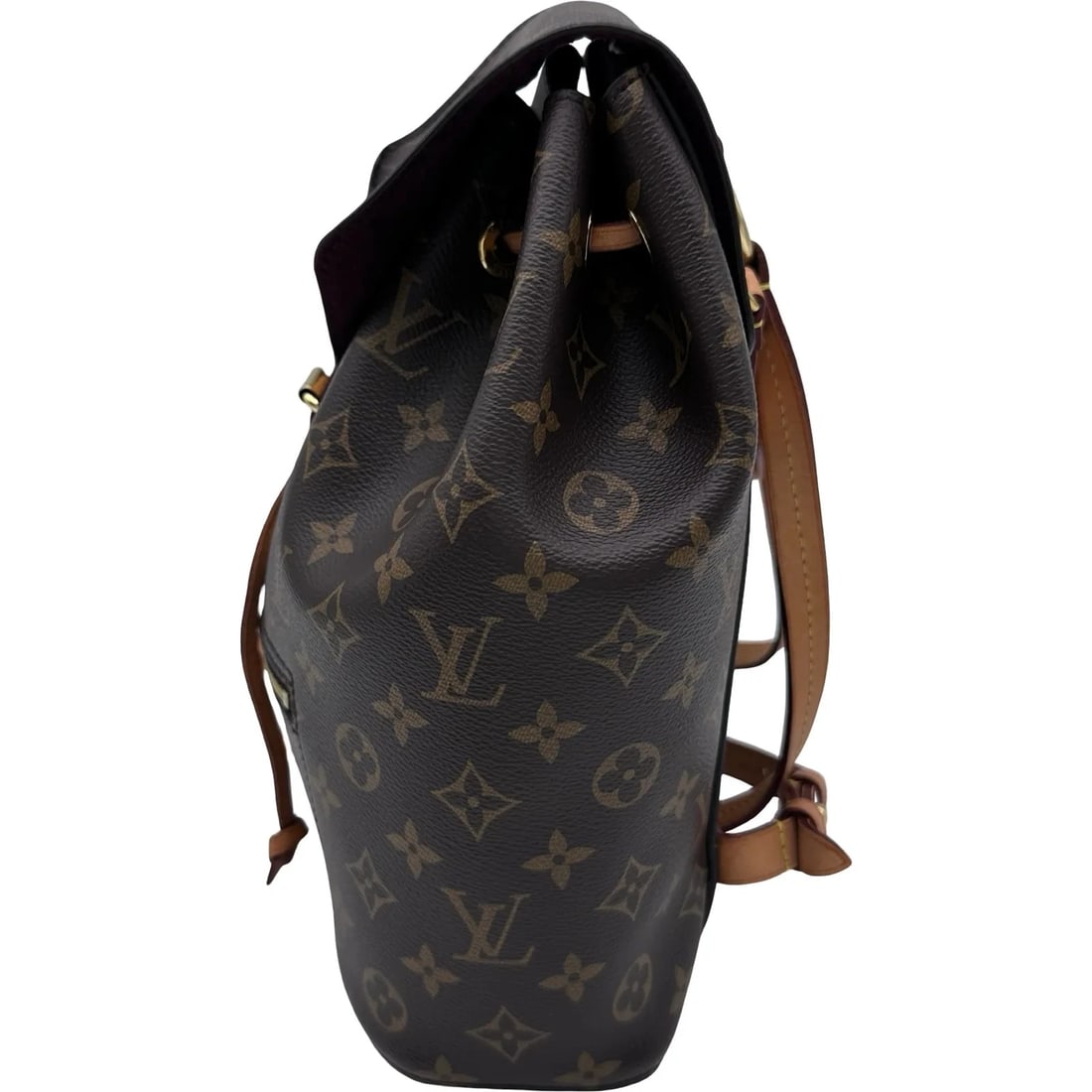 LOUIS VUITTON BROWN MONOGRAM CANVAS BACKPACK - 4