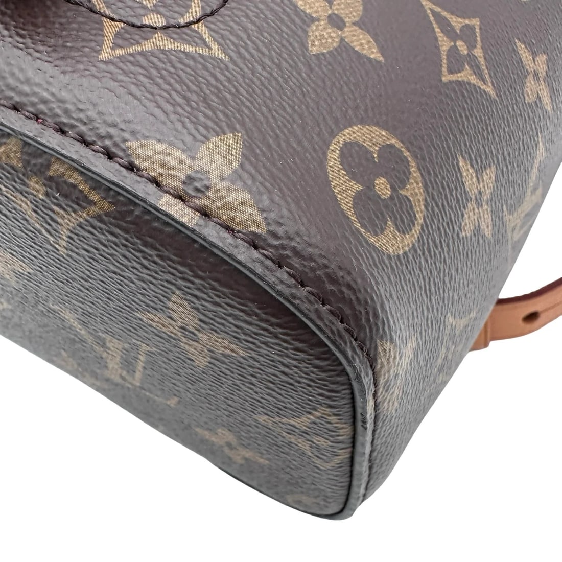 LOUIS VUITTON BROWN MONOGRAM CANVAS BACKPACK - 6