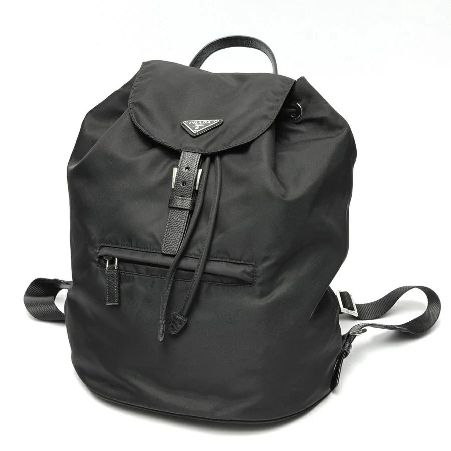 PRADA BACKPACK RUCKSACK BLACK: Prada Backpack Rucksack Black Brand: Prada Type/Style: Bag Material: Nylon Color: Black Size: W26?H28?D14.5cm Accessories: None Accessories Notice: When purchasing pre-owned goods, please