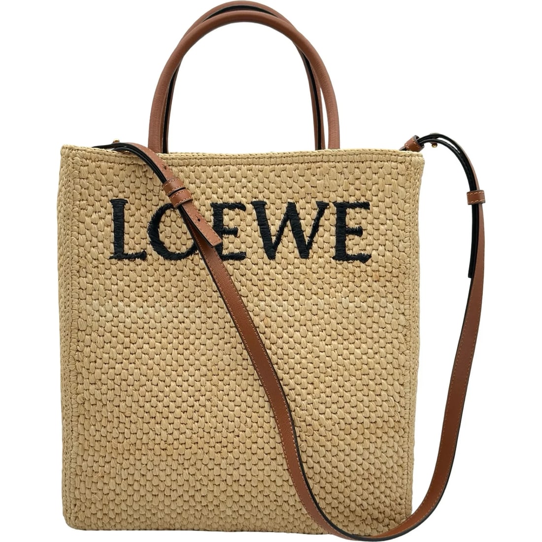 LOEWE STANDARD TOTE NATURAL/TAN RAFFIA SHOULDER BAG: LOEWE Standard Tote Natural/Tan Raffia Shoulder Bag Brand: LOEWE Type/Style: Handbag Material: Raffia Color: Natural/Tan Size: W: 29cm / H: 32cm / D: 8cm Accessories: None Accessories Notice: When