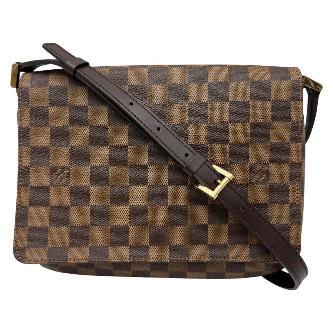 LOUIS VUITTON MUSETTE TANGO SHORT BROWN DAMIER/LEATHER SHOULDER BAG: LOUIS VUITTON Musette Tango Short Brown Damier/Leather Shoulder Bag Brand: LOUIS VUITTON Type/Style: Handbag Material: Damier/Leather Color: brown Size: W: 24.0cm / H: 18.0cm / D: 5.0cm Accessories: