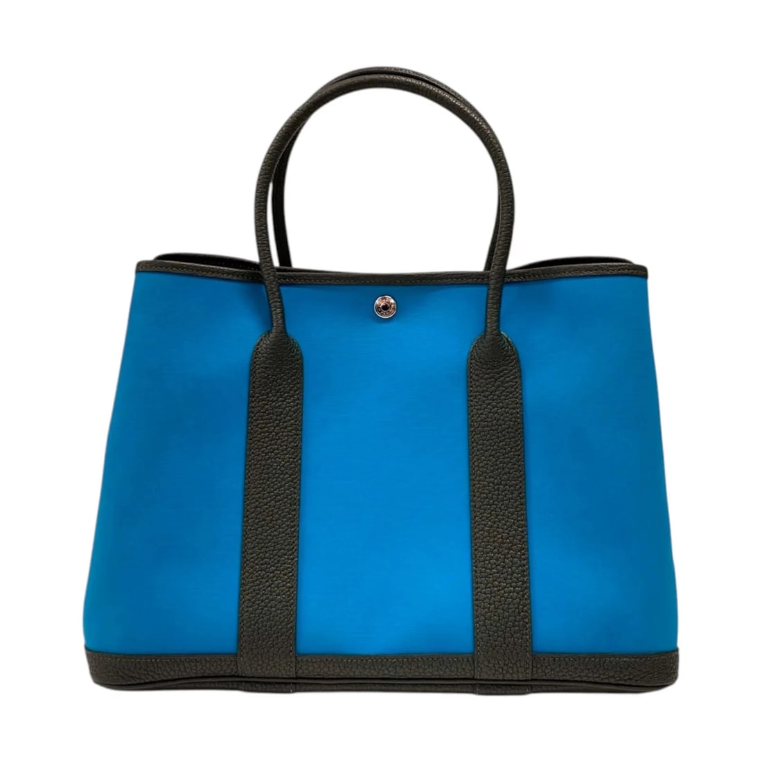 HERMES PM A STAMP BLUE ? VERT FONCE TOILE NEGONDA: HERMES PM A Stamp Blue ? Vert Fonce Toile Negonda Brand: HERMES Type/Style: Handbag Material: Toile/Negonda Color: Blue x Vert Fonc? Size: W: 36cm / H: 26cm / D: 16cm Accessories: None Accessories
