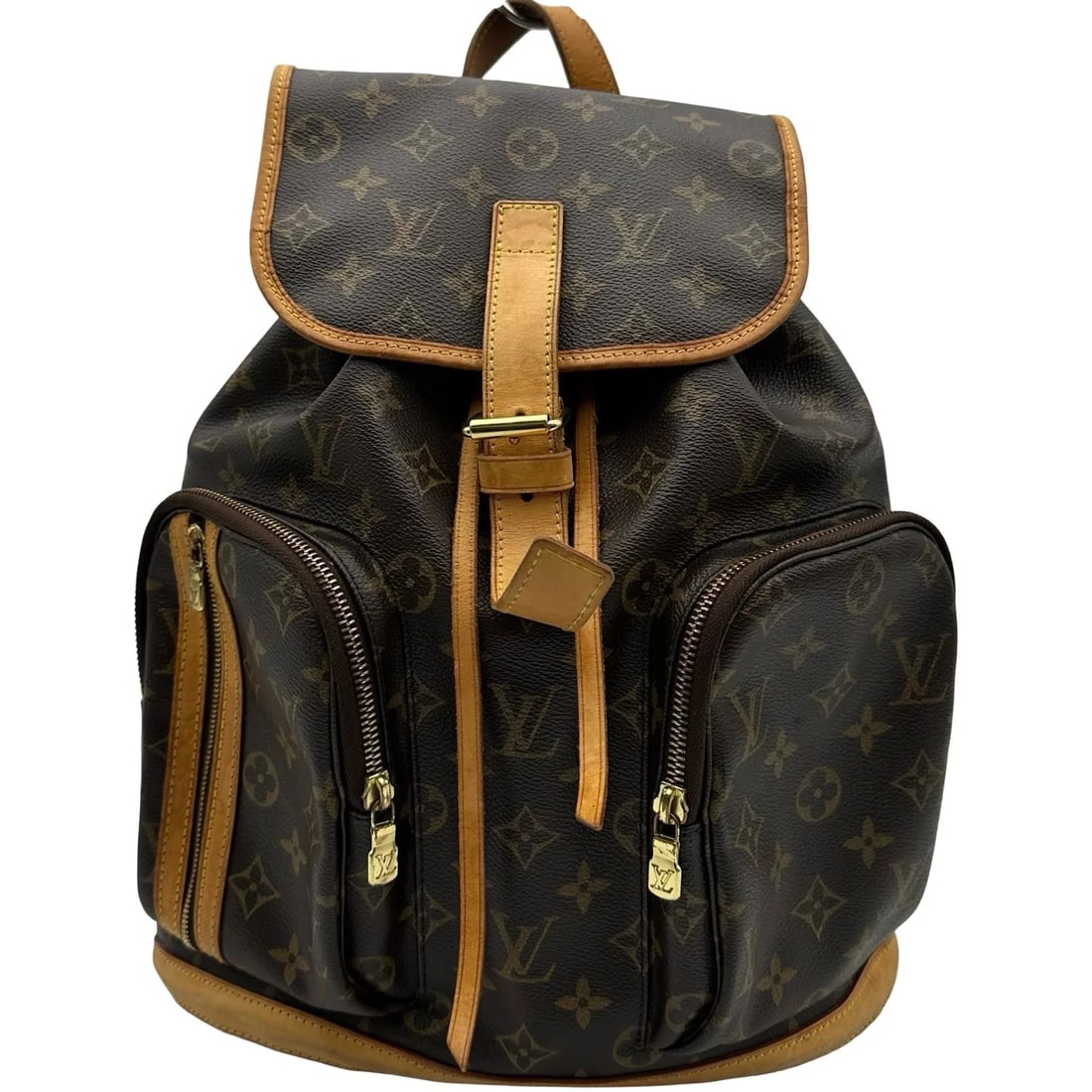 LOUIS VUITTON BOSPHORE BROWN MONOGRAM BACKPACK: LOUIS VUITTON Bosphore Brown Monogram Backpack Brand: LOUIS VUITTON Type/Style: Handbag Material: Monogram Color: Brown Size: W: 33.5cm / H: 36cm / D: 11cm Accessories: None Accessories Notice: When