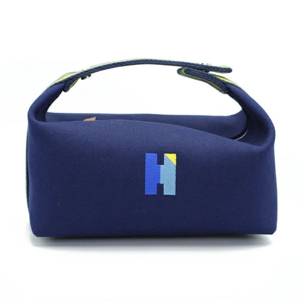 HERMES BRIDE A BRAC PM COTTON MARINE: Hermes Bride a Brac PM Cotton Marine Brand: Hermes Type/Style: Handbag Material: Cotton Color: Navy Size: W:21cm ? H:10cm ? D:12cm Accessories: None Accessories Notice: When purchasing pre-owned