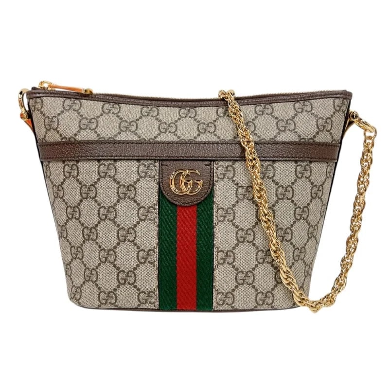 GUCCI GG SUPREME SHOULDER BAG BEIGE PVC SHOULDER BAG: GUCCI GG Supreme Shoulder Bag Beige PVC Shoulder Bag Brand: GUCCI Type/Style: Handbag Material: Pvc Color: Beige / GD Hardware Size: W: 20cm / H: 11cm / D: 17cm Accessories: None Accessories Notice:
