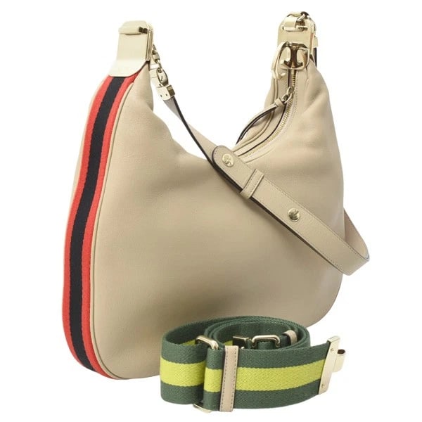 GUCCI ATTACHE MEDIUM SHOULDER BAG BEIGE: Gucci Attache Medium Shoulder Bag Beige Brand: GUCCI Type/Style: Handbag Material: Exterior Material Leather Color: Exterior Color Beige Size: W: (Bottom) 34.3cm ? H: (Both sides) 29cm (Center)