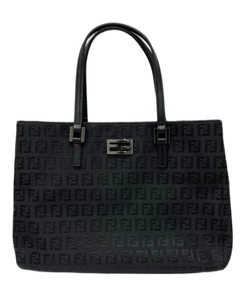 FENDI ZUCCHINO TOTE BAG: FENDI Zucchino Tote Bag Brand: FENDI Type/Style: Handbag Material: Canvas X Leather Color: Black Size: H:20cm / W:28cm / D:6cm Accessories: None Accessories Notice: When purchasing pre-own